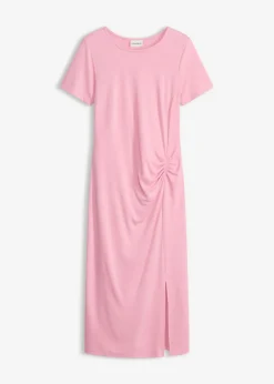 bonprix bonprix Vestidos|Novedades>Vestido de punto de viscosa sostenible orquídea ahumado