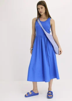 Mujer bonprix bonprix Vestido de punto en mezcla de materiales