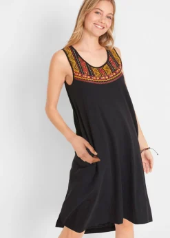 bonprix bonprix Vestidos>Vestido de punto estilo túnica Negro