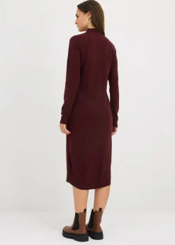 Mujer bonprix bonprix Vestido de punto fino con cuello alto