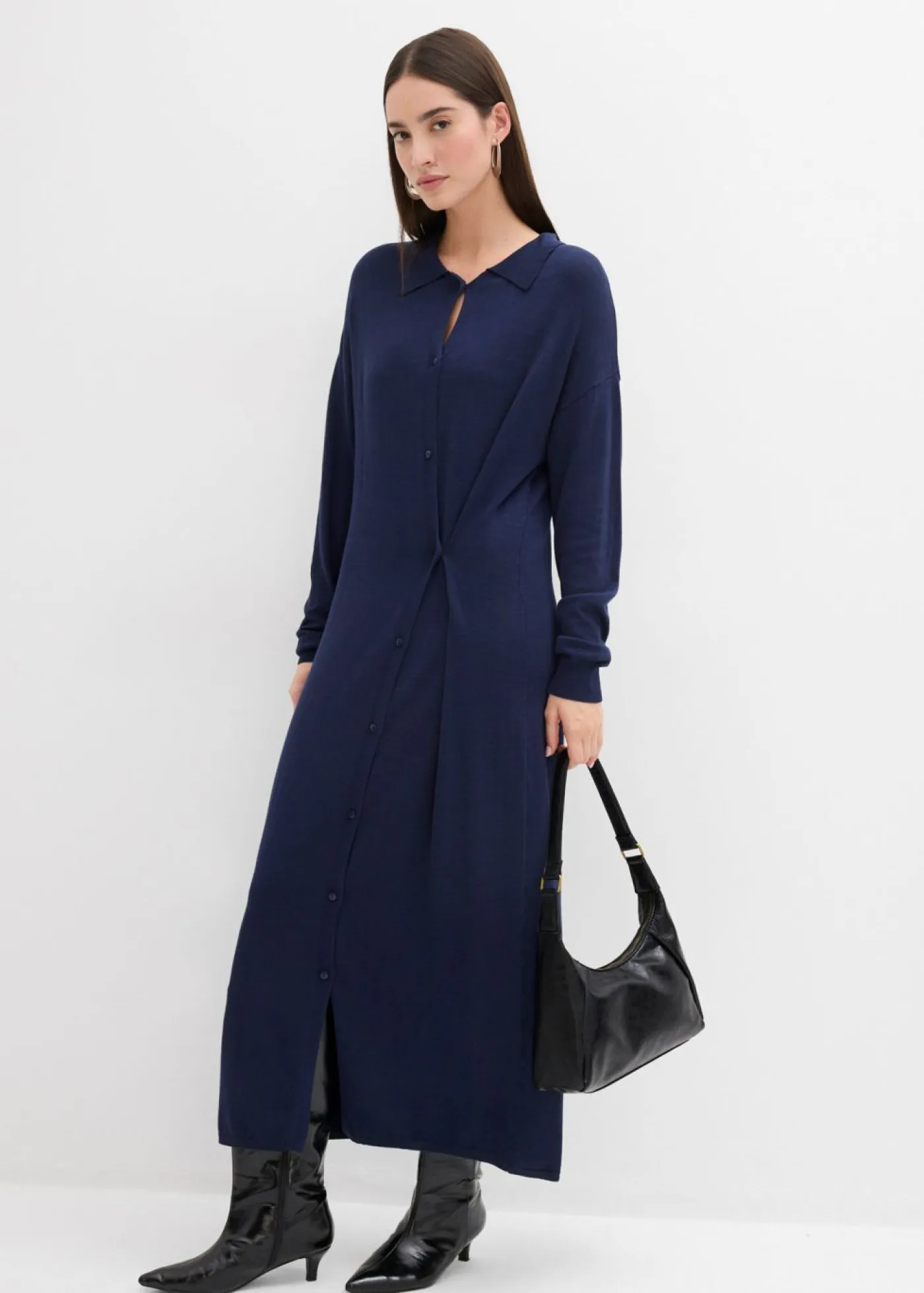 Mujer bonprix bonprix Vestido de punto fino de mezcla de viscosa