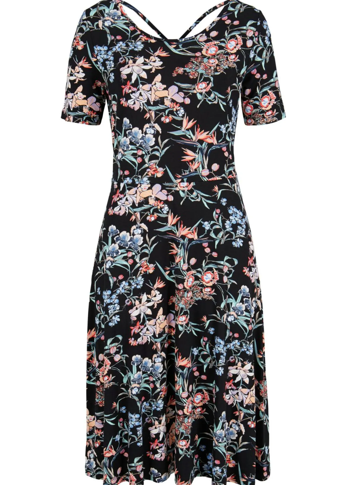 Mujer bonprix bonprix Vestido de punto hasta la rodilla con corte en A