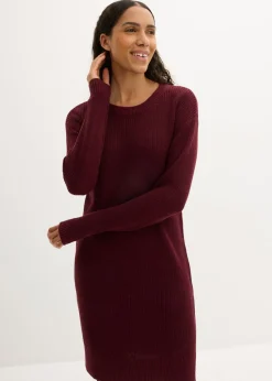 Mujer bonprix bonprix Vestido de punto holgado de canalé