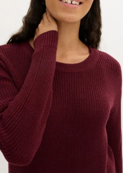 Mujer bonprix bonprix Vestido de punto holgado de canalé