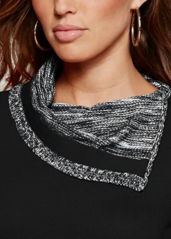 Mujer bonprix BODYFLIRT boutique Vestido de punto jaspeado