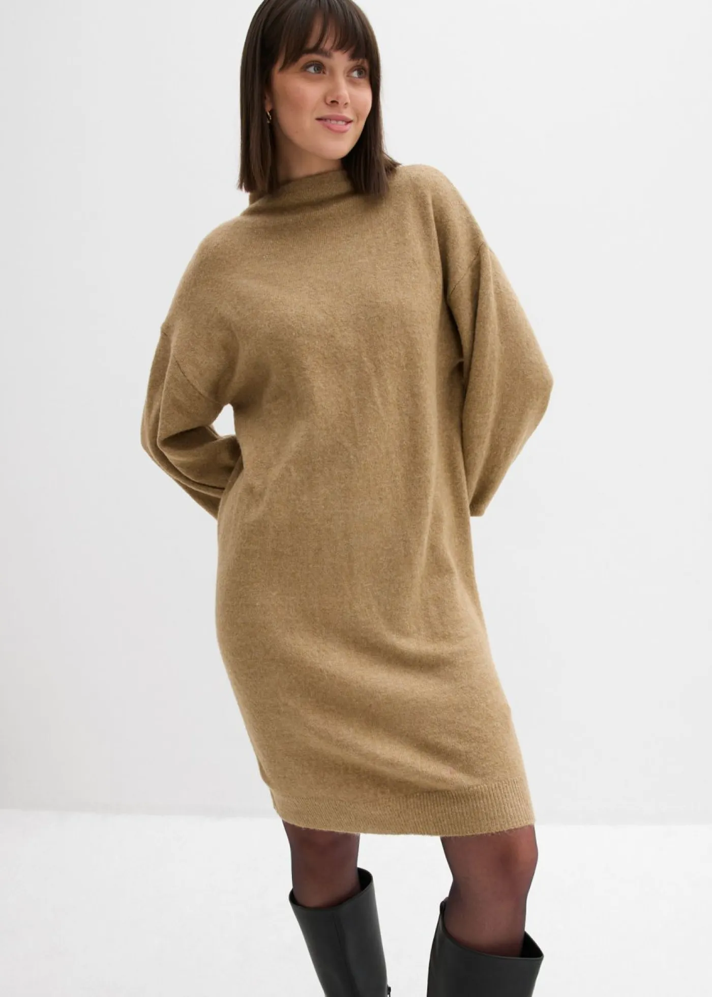 Mujer bonprix bonprix Vestido de punto jaspeado