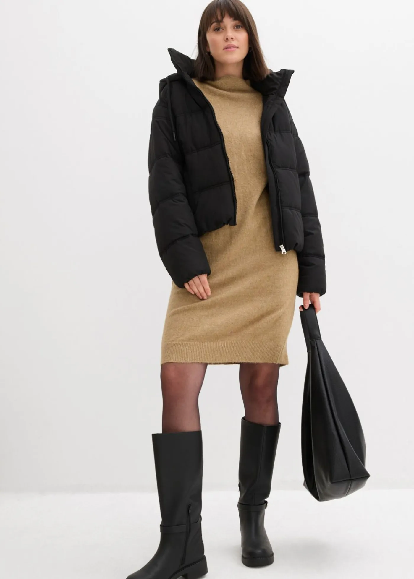 Mujer bonprix bonprix Vestido de punto jaspeado