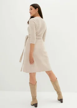 Mujer bonprix bonprix Vestido de punto suave para el embarazo y la lactancia con mangas 3/4
