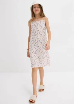 bonprix bonprix Ropa 9 A 16 Años·Vestidos Y Monos|Ropa 9 A 16 Años·Packs De Ropa>Vestido de punto (2 unidades) de mezcla de algodón elástico negro+orquídea claro