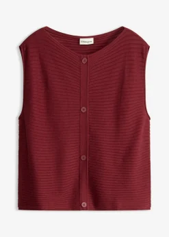 Mujer bonprix bonprix Vestido de punto y chaleco (2 piezas)