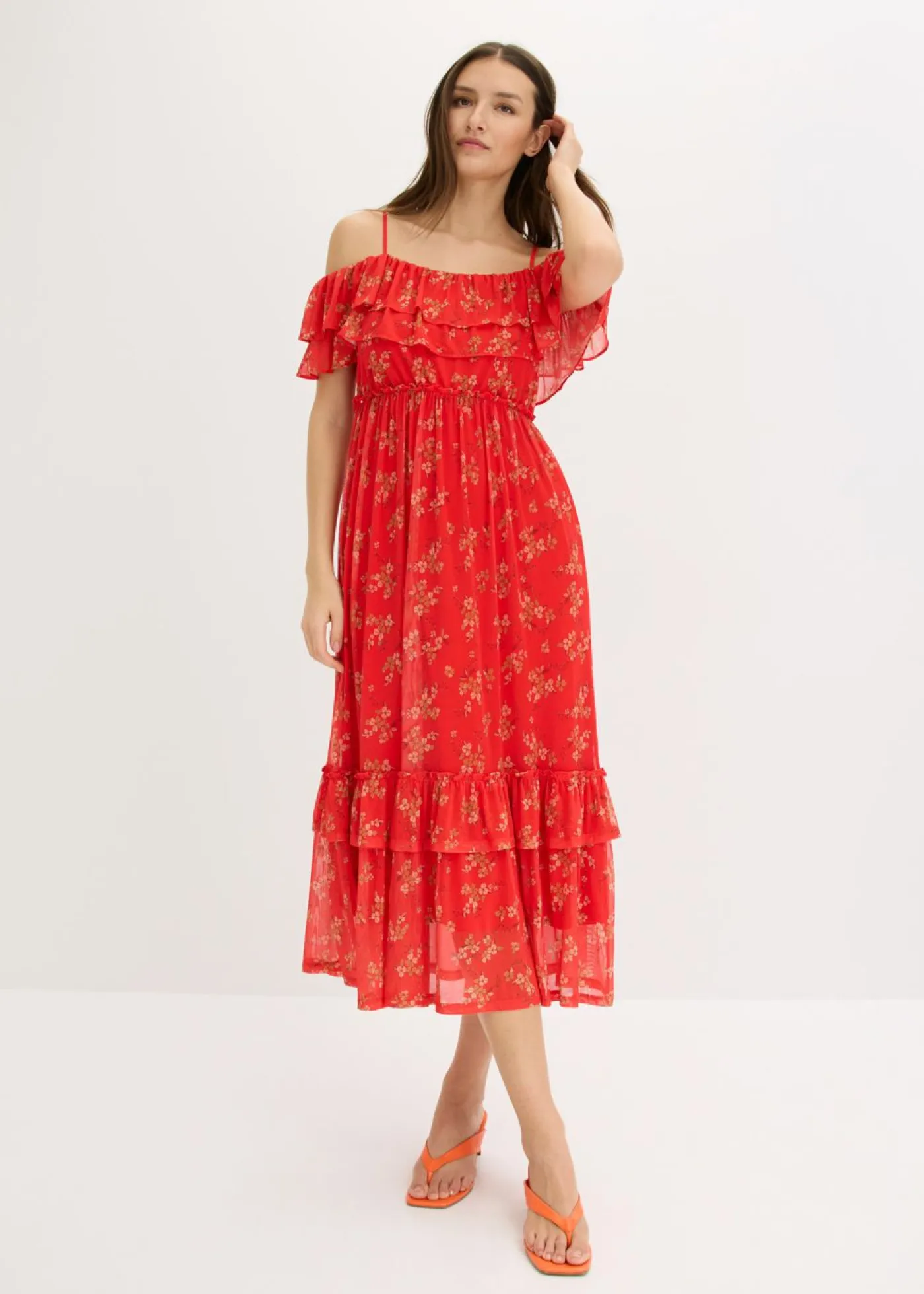 Mujer bonprix bonprix Vestido de punto y malla