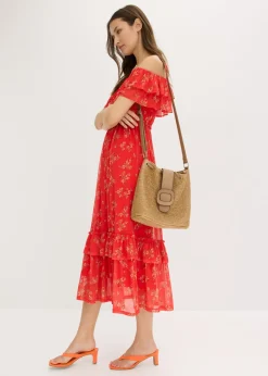 Mujer bonprix bonprix Vestido de punto y malla