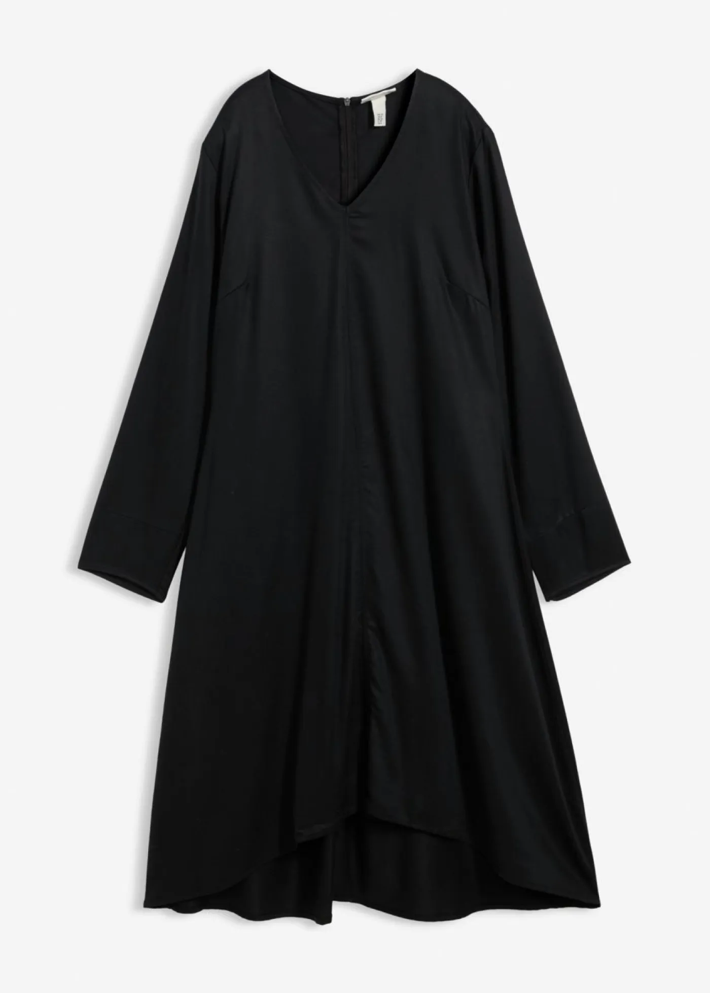 bonprix bonprix Esenciales|Vestidos>Vestido de sarga de lyocell fluido Negro