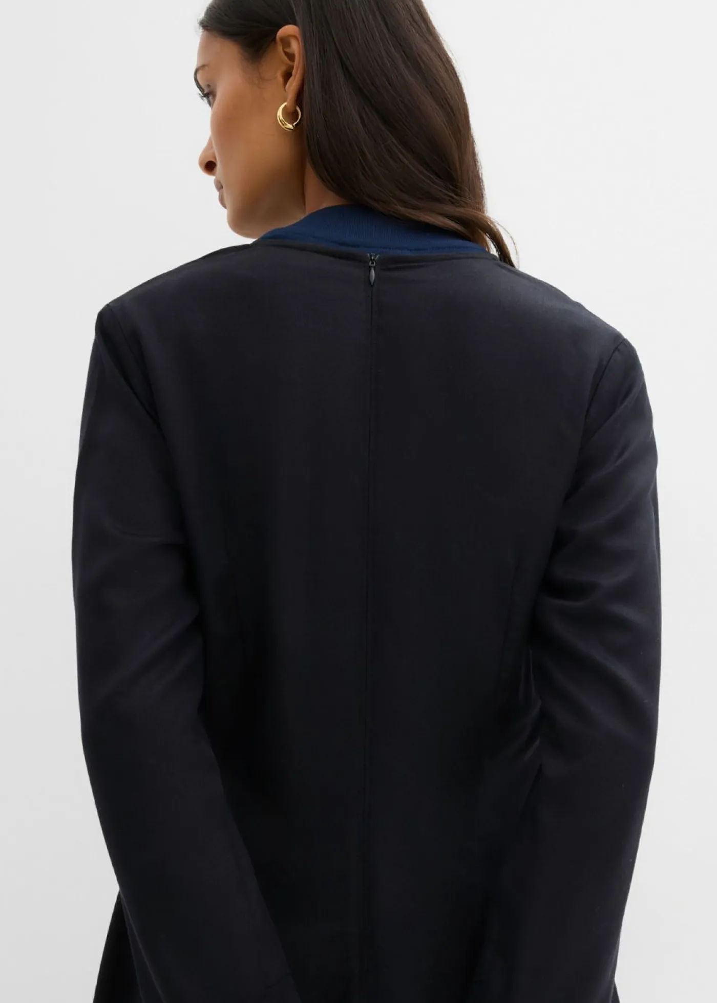 bonprix bonprix Esenciales|Vestidos>Vestido de sarga de lyocell fluido Negro