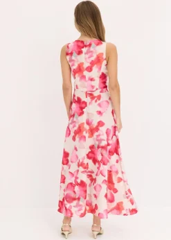 Mujer bonprix bonprix Vestido de satén brillante con tirantes