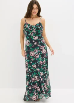 Mujer bonprix bonprix Vestido de tirantes de malla suave