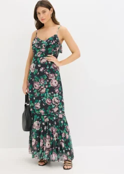 Mujer bonprix bonprix Vestido de tirantes de malla suave