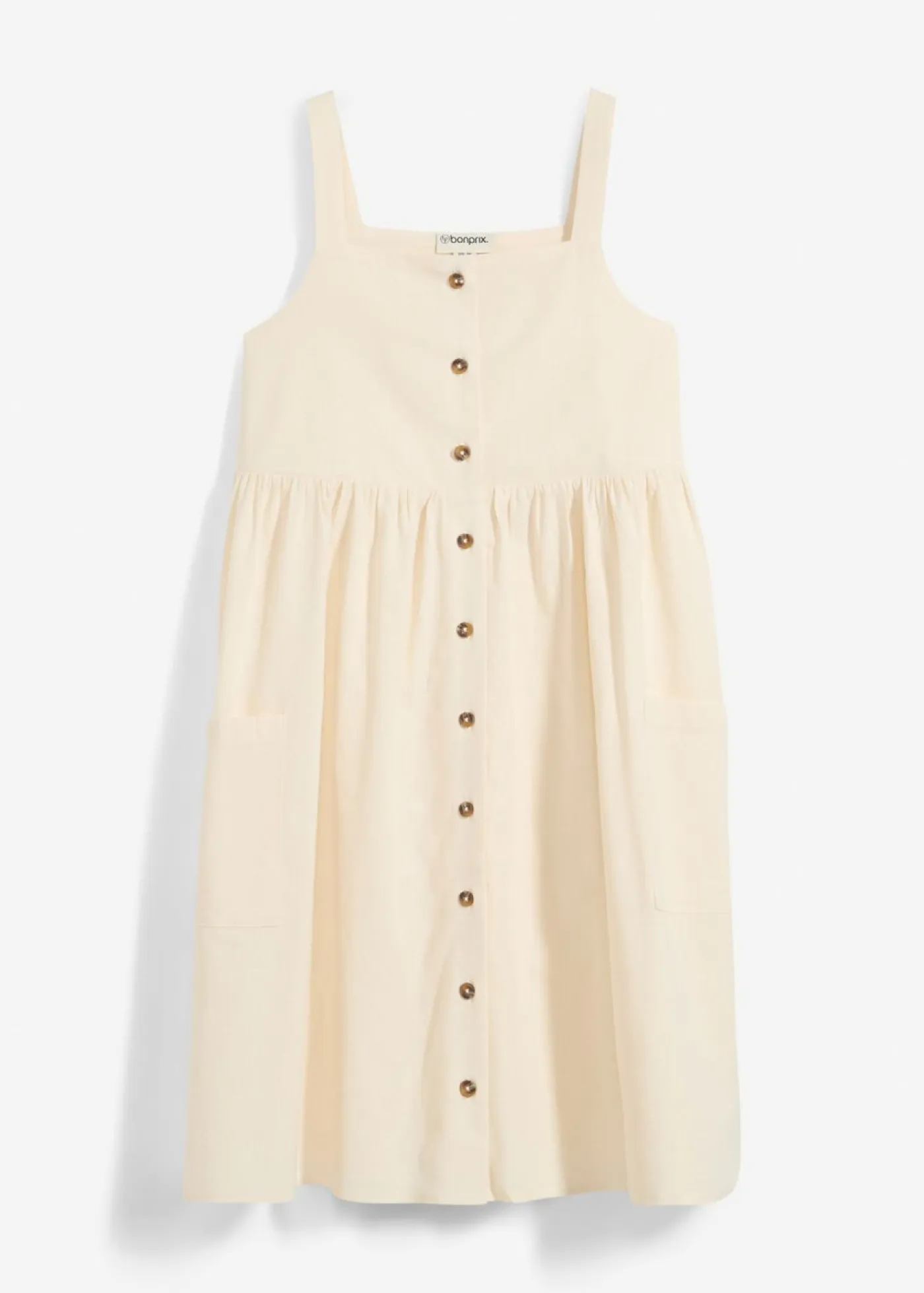 Niños bonprix bonprix Vestido de tirantes de mezcla de lino transpirable