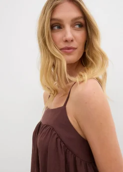 Mujer bonprix bonprix Vestido de tirantes de mezcla suave de viscosa