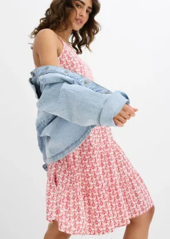 Mujer bonprix bonprix Vestido de tirantes de viscosa fluida