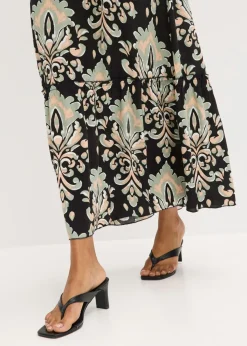 Mujer bonprix bonprix Vestido de tirantes de viscosa estructurada