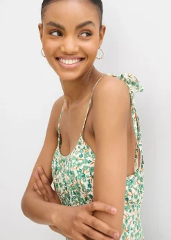 Mujer bonprix bonprix Vestido de tirantes de viscosa fluida