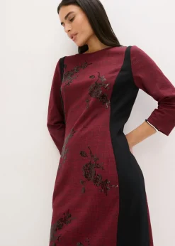 Mujer bonprix bpc selection premium Vestido de tubo con bordado de lentejuelas