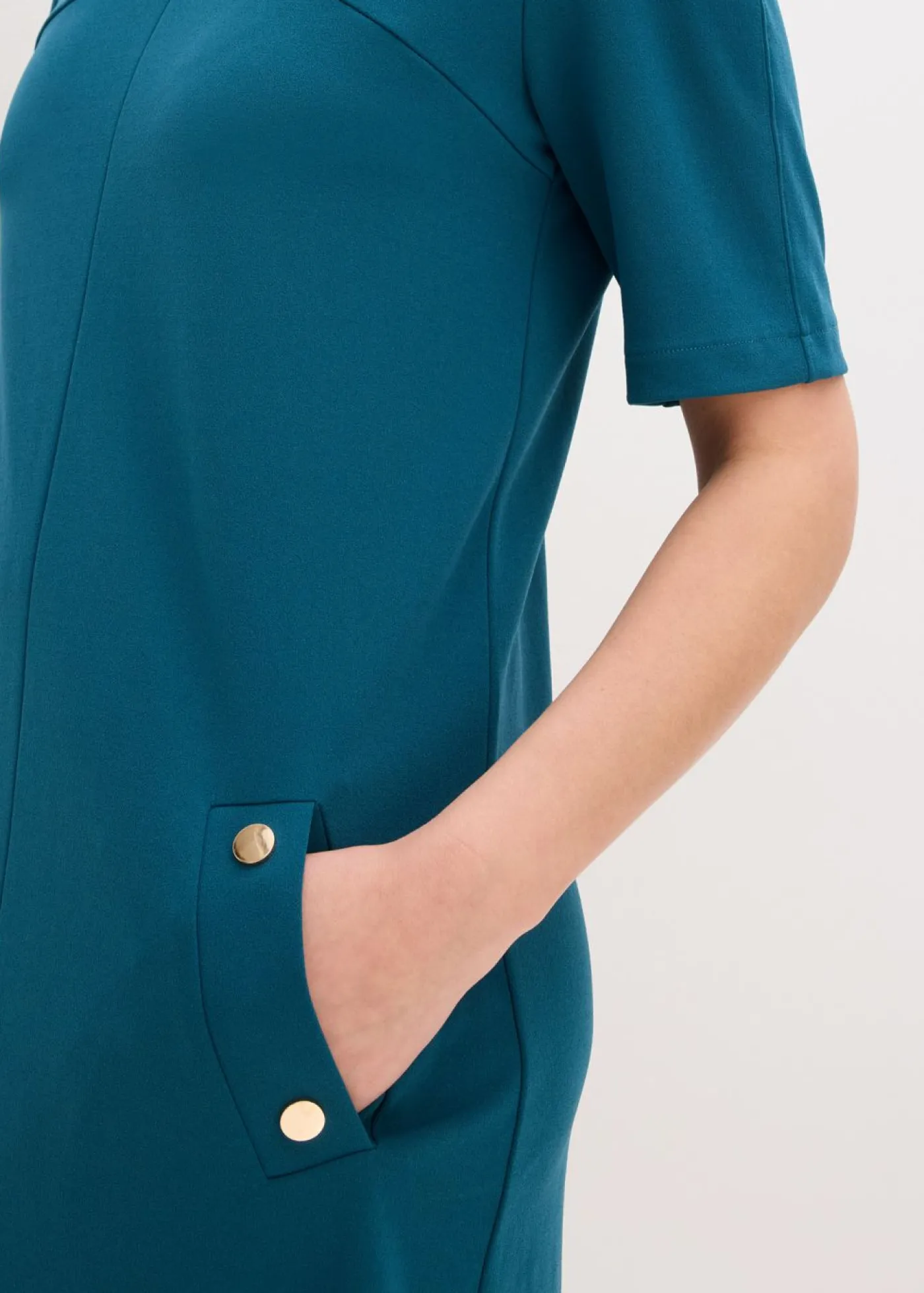 bonprix bonprix Vestidos|Novedades>Vestido de tubo con elastano Petróleo azul