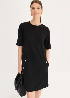 bonprix bonprix Vestidos|Novedades>Vestido de tubo con elastano Negro