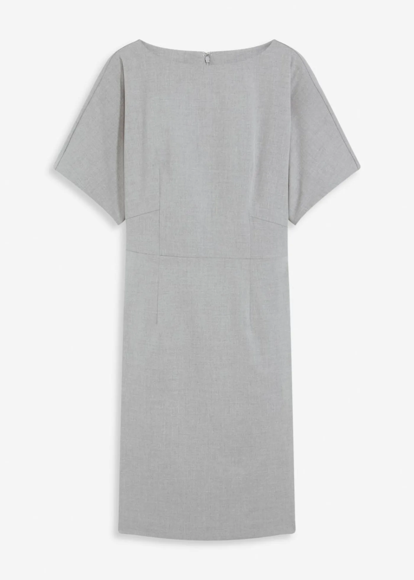 bonprix bonprix Vestidos>Vestido de tubo con mangas tipo murciélago Gris jaspeado