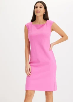 bonprix bonprix Vestidos>Vestido de tubo en Punto di Roma Fucsia claro