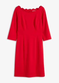 bonprix bonprix Vestidos>Vestido de tubo en Punto di Roma Rojo