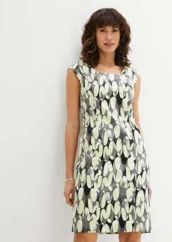 bonprix bonprix Vestidos>Vestido de tubo estampado Verde lima claro estampado