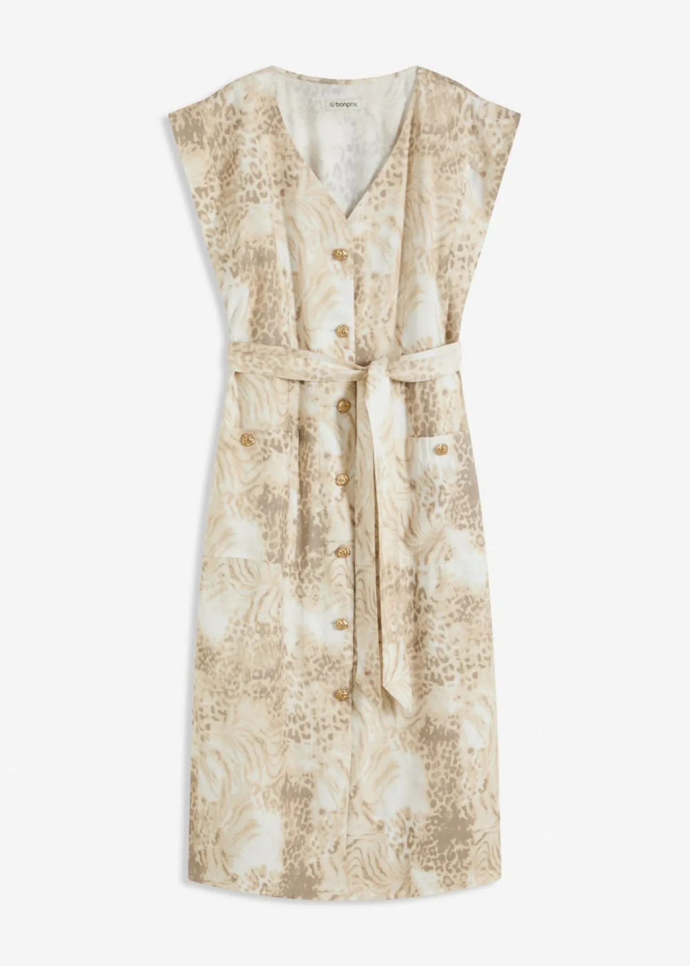 Mujer bonprix bonprix Vestido de viscosa con cordón (2 piezas)