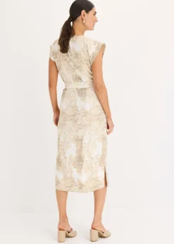 Mujer bonprix bonprix Vestido de viscosa con cordón (2 piezas)