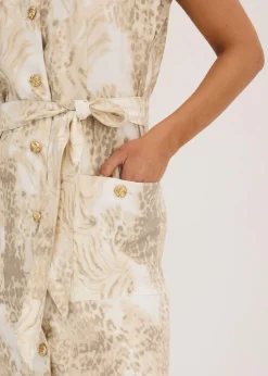 Mujer bonprix bonprix Vestido de viscosa con cordón (2 piezas)