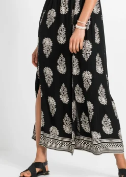 Mujer bonprix bonprix Vestido de viscosa fluida con escote bañera