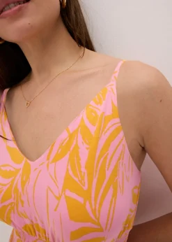 Mujer bonprix bonprix Vestido estampado de tirantes de mezcla de viscosa suave