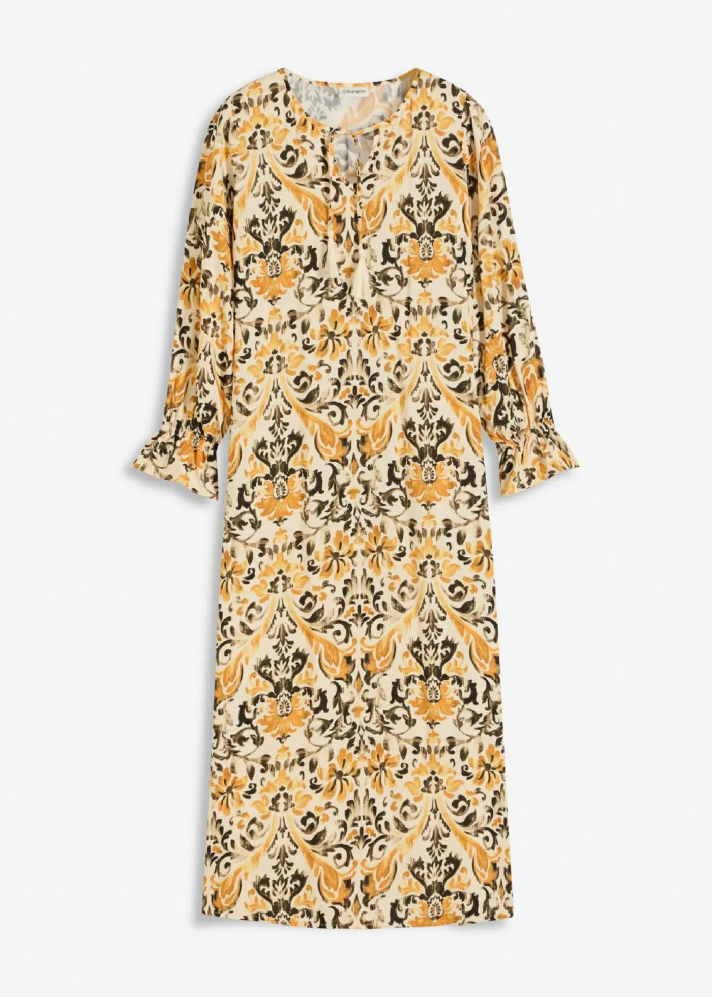 Mujer bonprix bonprix Vestido estampado tipo caftán de viscosa fluida