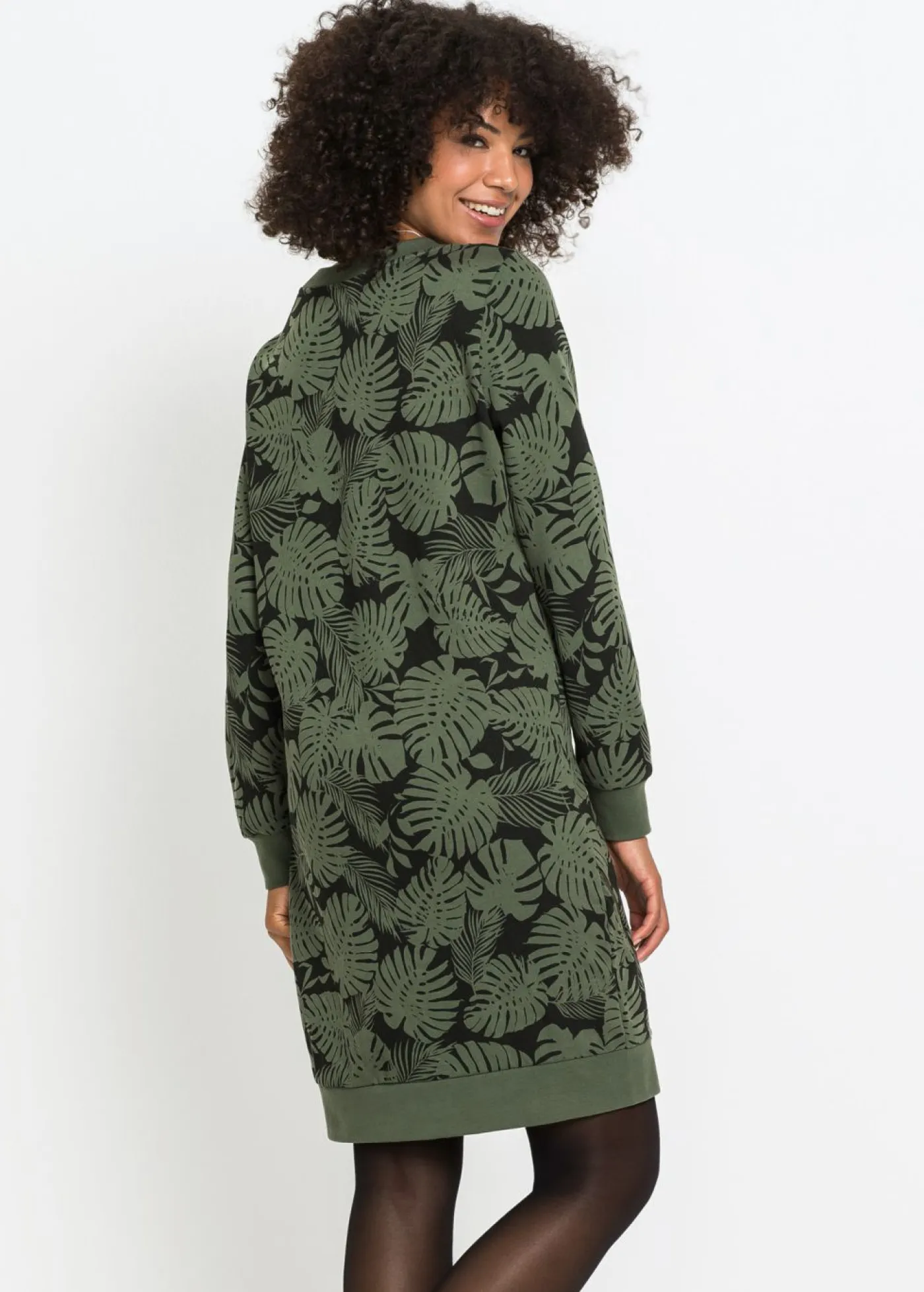 Mujer bonprix bonprix Vestido estampado tipo sudadera