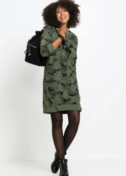 Mujer bonprix bonprix Vestido estampado tipo sudadera