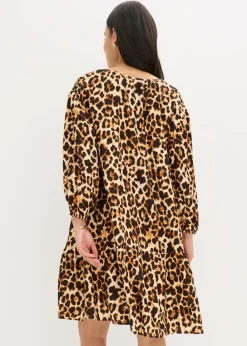 Mujer bonprix bonprix Vestido estampado tipo túnica de crepé estructurado