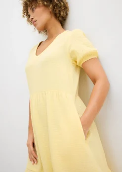 Mujer bonprix bonprix Vestido holgado de muselina de algodón