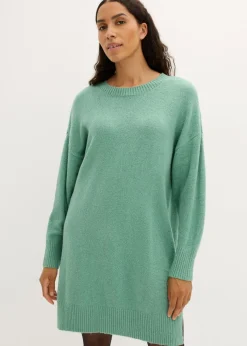 bonprix bonprix Vestidos>Vestido holgado de punto Salvia