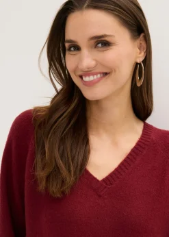 Mujer bonprix bonprix Vestido holgado de punto con largo midi