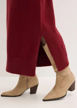 Mujer bonprix bonprix Vestido holgado de punto con largo midi