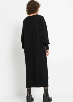 Mujer bonprix bonprix Vestido holgado de punto con largo midi
