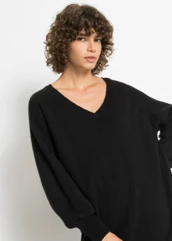 Mujer bonprix bonprix Vestido holgado de punto con largo midi