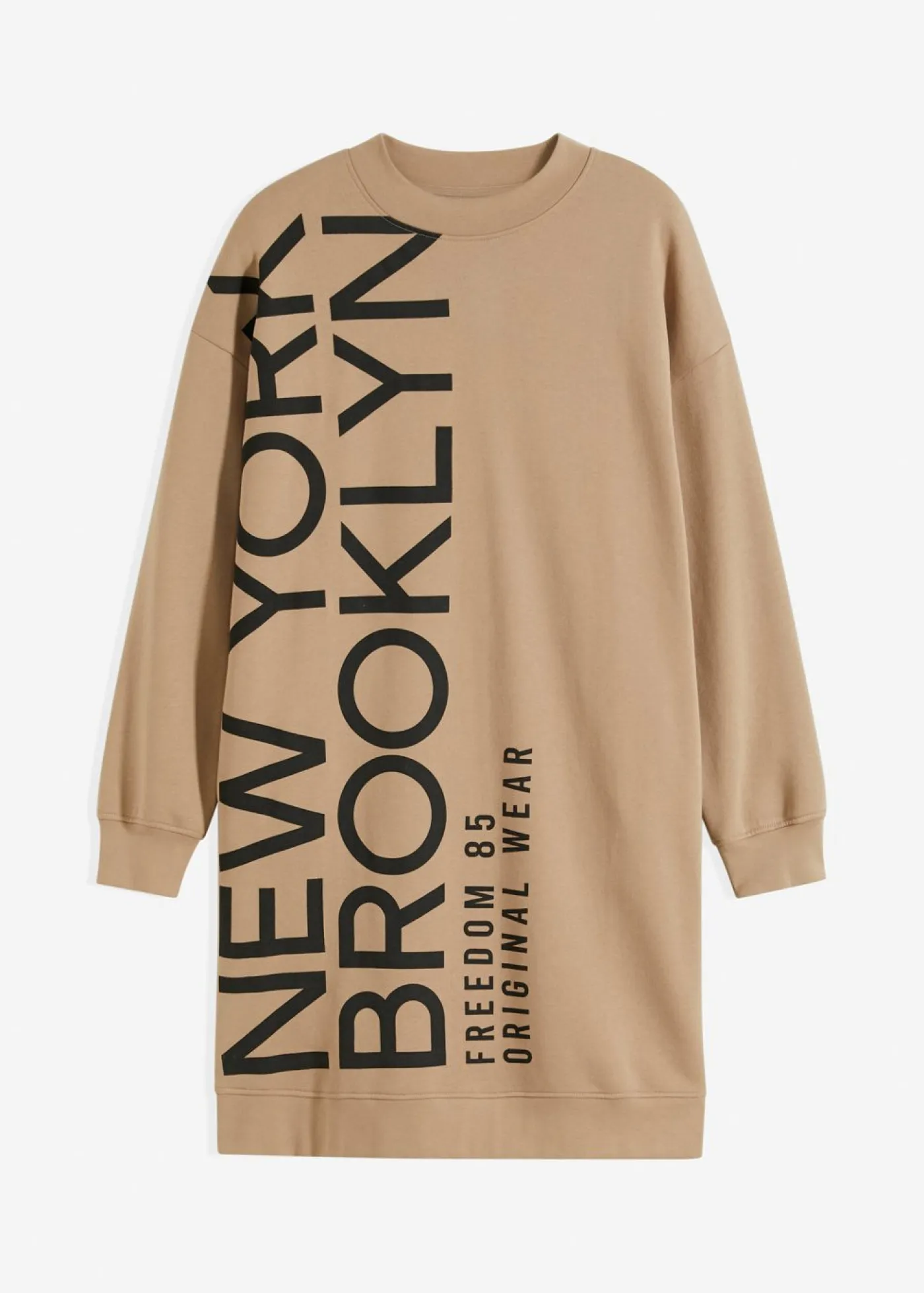 Mujer bonprix bonprix Vestido holgado tipo sudadera en suave mezcla de algodón