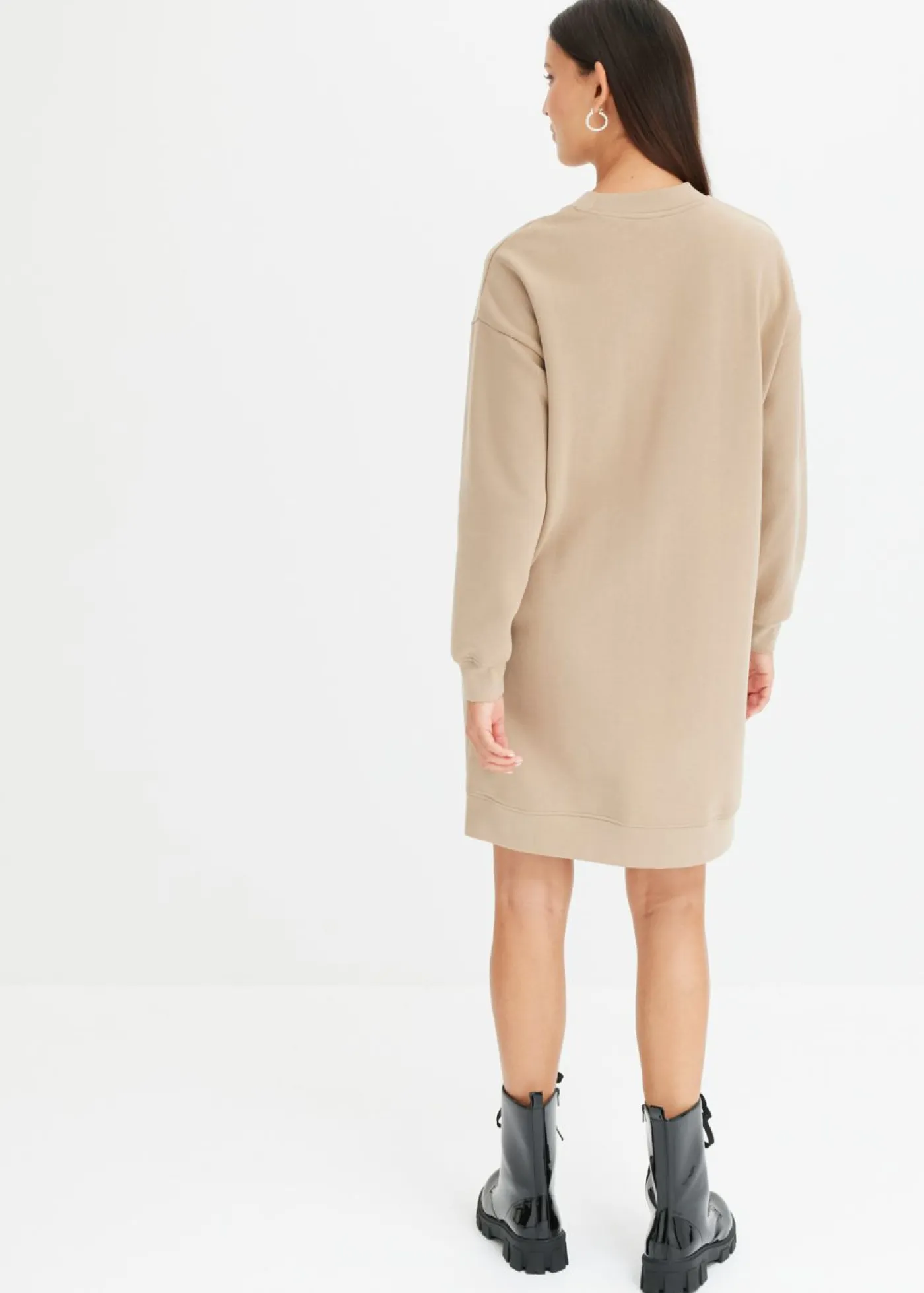 Mujer bonprix bonprix Vestido holgado tipo sudadera en suave mezcla de algodón